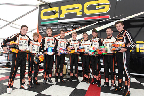 The CRG Racing Team in Italy