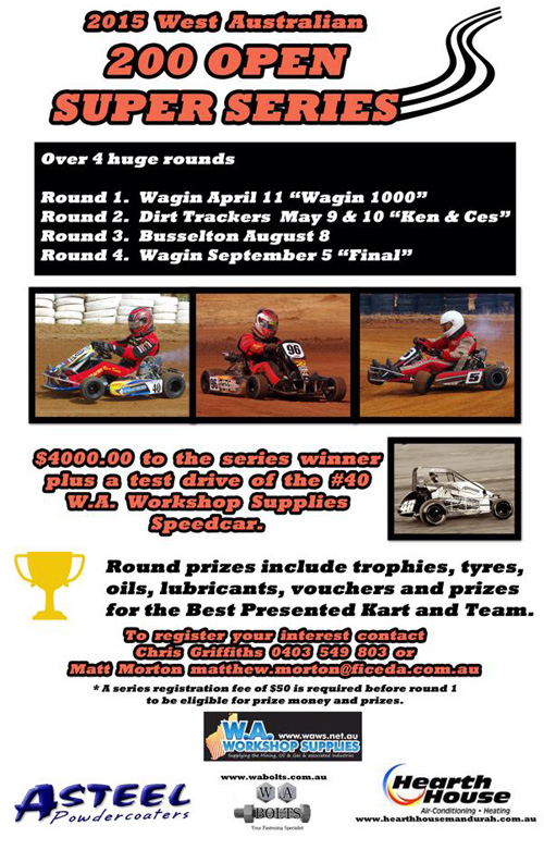 wa 200 open kart series info