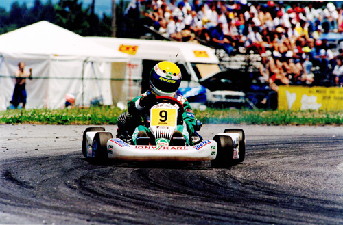 James Courtney on his way to winning the 1995 World Junior Championship in Portugal