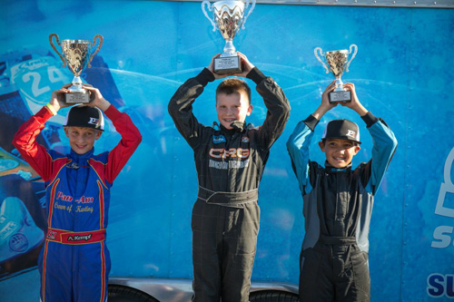Bryce Stevens became the fifth different driver to stand on top of the podium in TaG Cadet 
