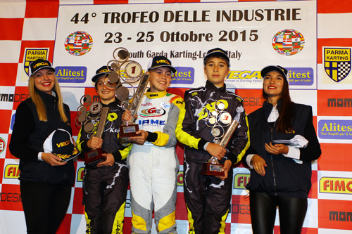 60Mini podium - 1 Michelotto, 2 Caglioni and 3 Marseglia
