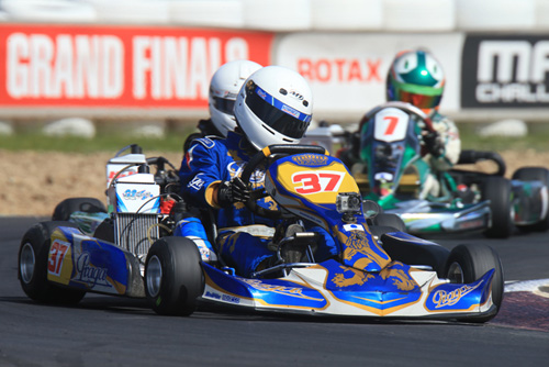 Praga’s Bayley Douglas recorded the fastest time in qualifying in Mini Max
