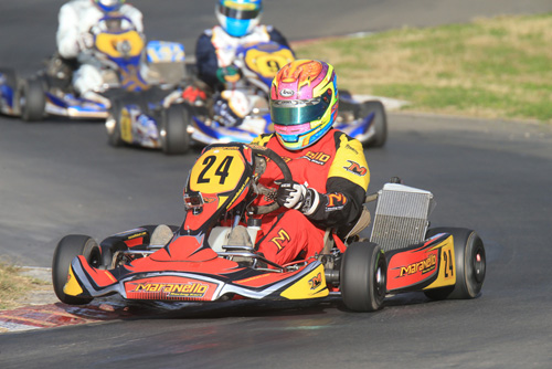 Reagan Angel took his first win in DD2 in the heats