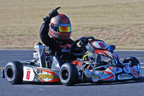 Adrian Haak became the first driver in Australia to win a Micro Max round