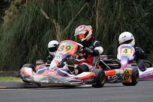 Joshua Parkinson #89 leads the Junior Rotax points going into the last round