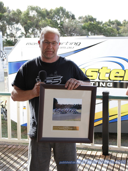 A plaque of appreciation was given to AUSTRANS for their long running support of the series. The plaque was accepted by Michael Angwin on their behalf.