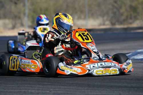 Marco Kacic is the championship leader in Mini Max following the first two rounds in Tucson