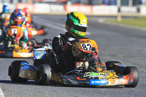 -	Travis Worton leads the Junior Max Trophy charge for a Rotax US Open ticket