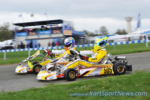 Bradshaw (505 - Exprit-Vortex) is the pole-sitter in Academy Trophy, thanks to his victories in the heats
