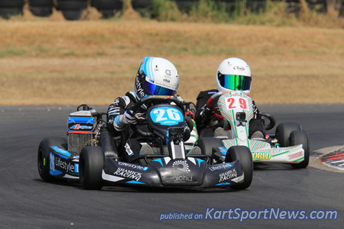 •	Kai Allen took a clean sweep through qualifying and the heats in Mini Max