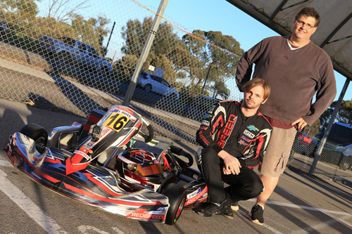 Shay Mayes will start from pole position in the pre-final for Rotax 125 Heavy