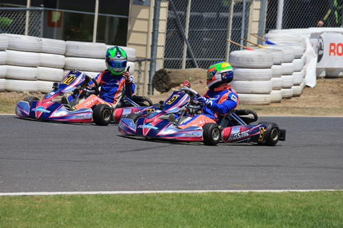 •	Team mates Cody Gillis and Joshua Fife have been regular front runners in the first half of the season in Rotax 125 Light