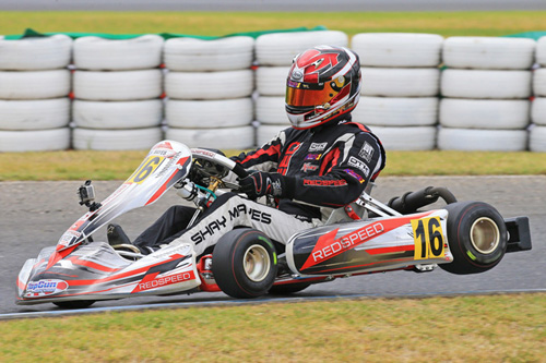 Shay Mayes managed victory in Rotax Heavy on his return to the class