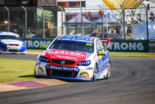 Todd Hazelwood in his Dunlop Series Supercar