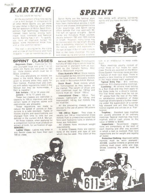 Official Program - 1983 CIK Asia Pacific Championships