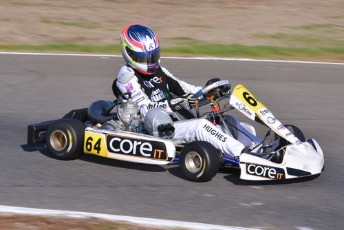 Adam Hughes is looking forward to lining up against the world's best drivers in the KZ2 category 