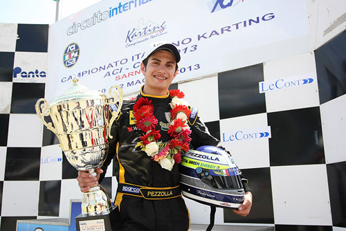 KZ2 Race 2 winner Federico Pezzolla