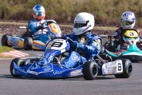 Jordan Boys doubled up with pole position in Junior National Heavy and Junior Rotax