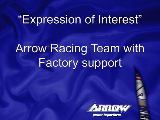 arrow expression of interest race team