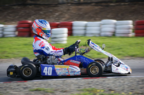Joey Hanssen won KZ2 at the Carnival of Karts meeting at Cockburn on the weekend