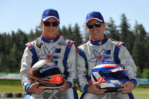 Aussie Duo Chris Hays (left) and Jason Faint (right) at the CIK-FIA European KZ2 Championships