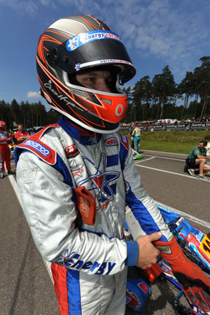 Chris Hays suiting up at the Genk circuit in Belgium