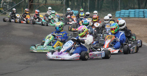William Yarwood leads a healthy Rotax Heavy field which provided some enthralling racing across the day