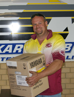 Another happy winner takes home a new Yamaha engine