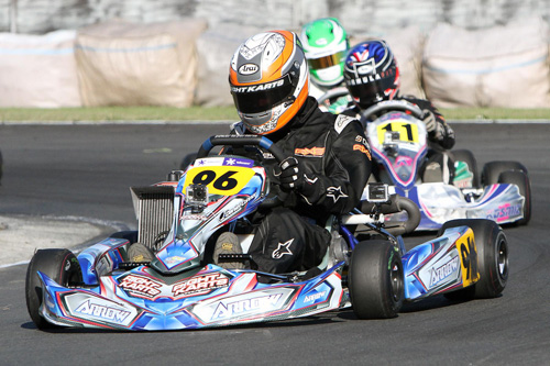 Daniel Connor is chasing points in Rotax Light to make the series podium