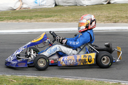 Dylan Drysdale will be looking to steal the series lead in Arai Helmets Rotax Max Junior