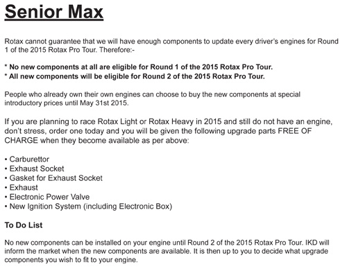 rotax max evo engine series