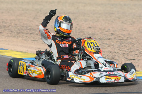 Sabré Cook won her first DD2 Challenge feature race on Sunday