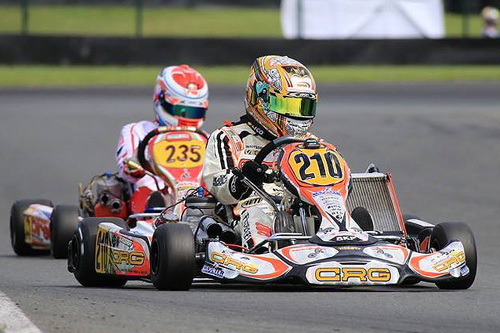 Fabian Federer on CRG-Maxter heading to the victory in race 2 of KZ
