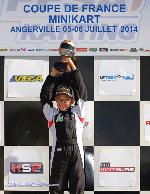 Timothy Sionville was on top of the podium at Angerville