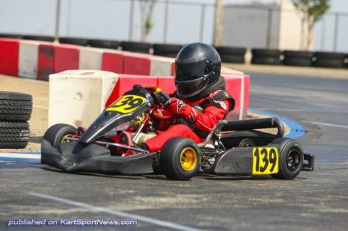 Tyler Cole picked up his first win in the Mini Max division