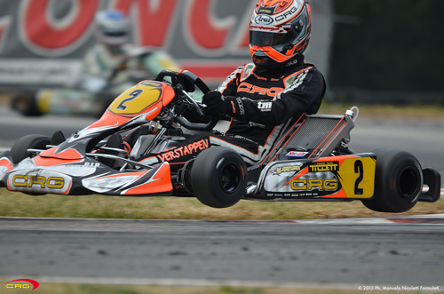 Spectacular - Max Verstappen going through La Conca's chicane in the WSK Masters2013