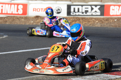Queensland’s Nicholas Andrews will start from pole in the Rotax Light pre-final