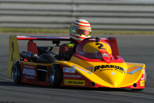 Gavin Bennett (GBR), 5th in the 2014 CIK-FIA European Superkart Championship [