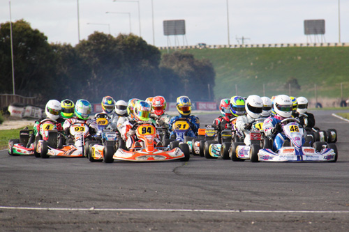 Victorian Brad Jenner (#94) will be hoping to extend his lead in the rankings in Rotax Light 