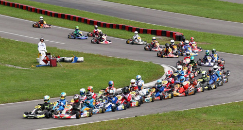 Close racing in Briggs & Stratton LO206 at year's Canadian Karting Championships