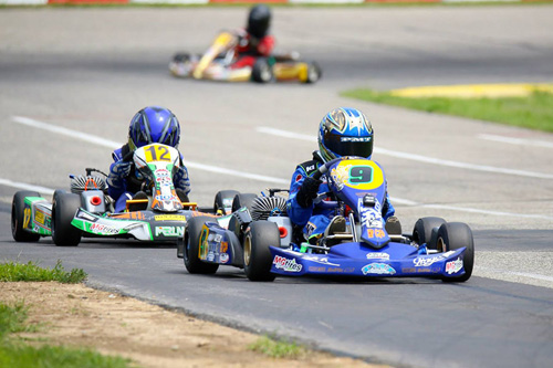 Aidan Hinds nearly swept the weekend in the Micro Rok category