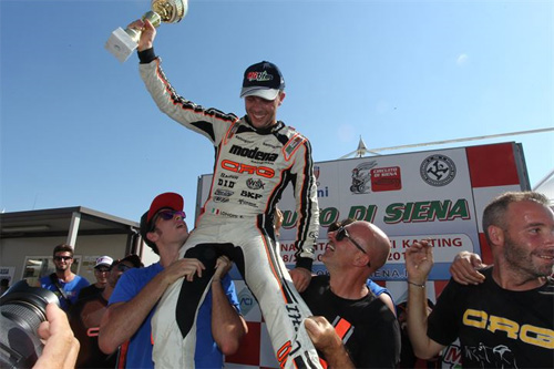 Newly crowned KZ2 Italian Champion, Riccardo Longhi
