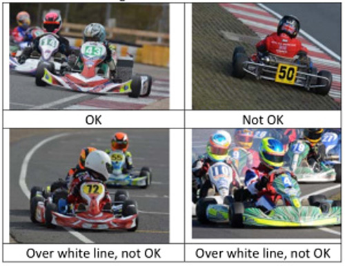 msa white line rules for karting