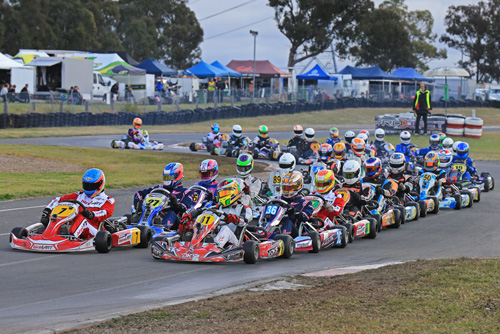 A capacity field in Rotax Light provided plenty of close racing through the heat races
