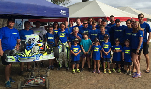 Compkart Australia team photo from the Rotax Pro Tour in Warwick