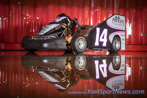 The Pro Kart Solutions #14 Benson kart 