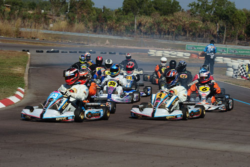 Gold Coaster Scott Simpson (#23) and Toowoomba's Ben McKinlay (#4) are two drivers from the home state that will figure prominently at the championships