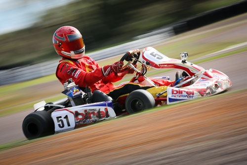 Despite a DNF in the opening heat, Jordan Murphy was able to secure the Junior Rotax win