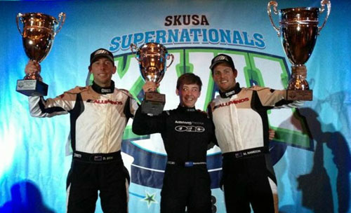 Kiwi drivers Daniel Bray, Marcus Armstrong and Matthew Hamilton put the Aluminos chassis on the podium at the SKUSA SuperNationals XVII 