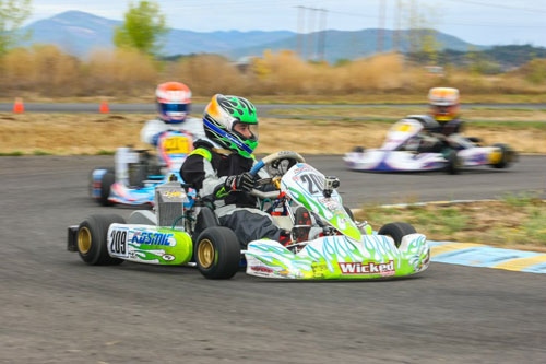 Kyle Wick scored his first major victory Sunday in Rotax Junior